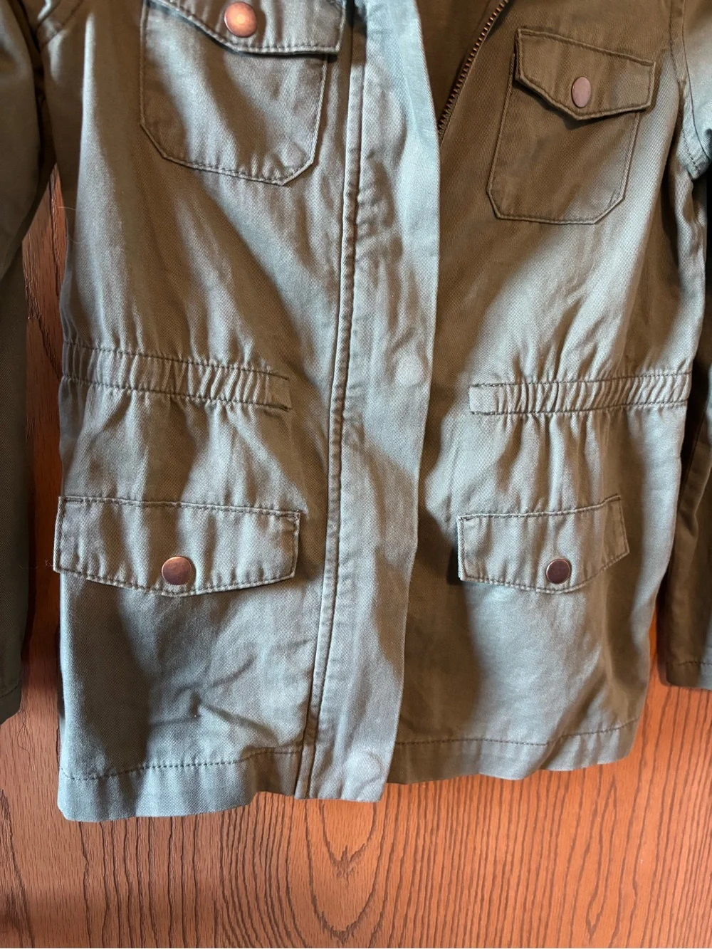 Children’s Place Girls' Olive Utility Jacket